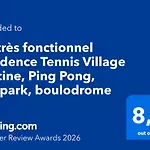 T1 Tres Fonctionnel Tennis Village Piscine, Ping Pong, Citypark, Boulodrome * 아그